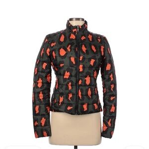 Liu Jo Black and Orange Ski & Snow Jacket with Quilted Design